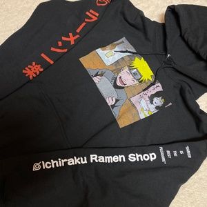 NEW! Naruto Shippuden Ichiraku Ramen Shop Hoodie Men’s Large